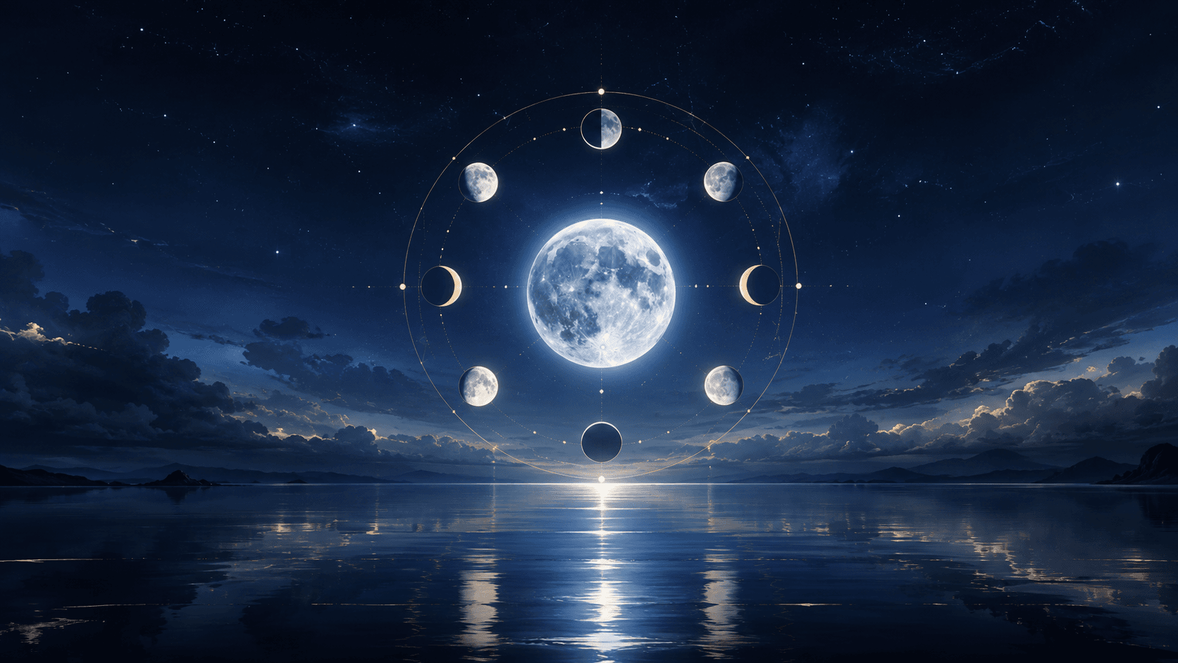 Ciclo lunar con tránsito e integración